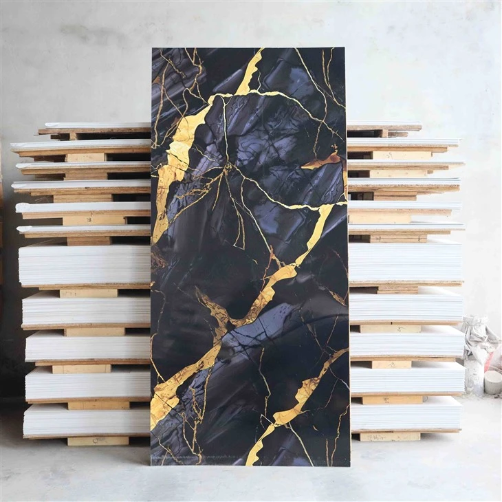 Fireproof High Gloss PVC Marble wall panel